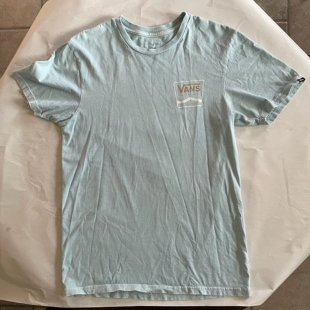 Men's light blue/gold Van's t-shirt